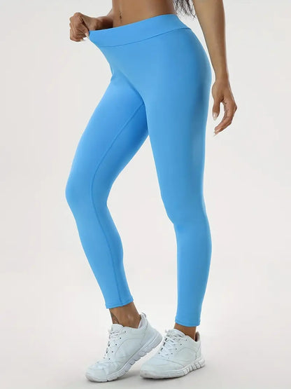 Hoch elastische Yoga-Hosen mit hoher Taille für Frauen