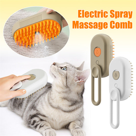 Haustier Kamm Hund Elektrische Sprüh massage