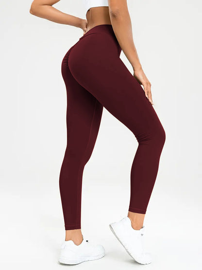 Hoch elastische Yoga-Hosen mit hoher Taille für Frauen
